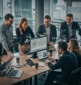 Team using digital tools for business automation and efficiency